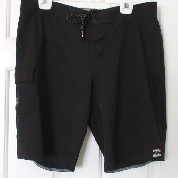 Billabong PlatinimX All Day Mens Drawstring Black Board Short - Size 36W - Picture 3 of 5